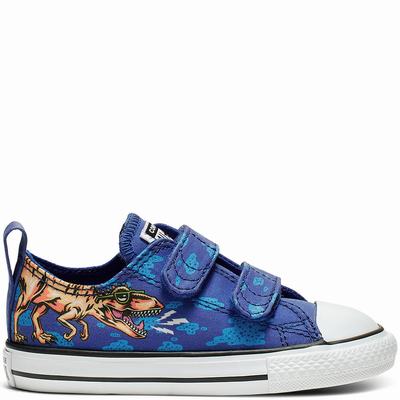 Gyerek Converse Chuck Taylor All Star Dino's Beach Party Hook and Loop Tornacipő CO1974265 Kék/Feket